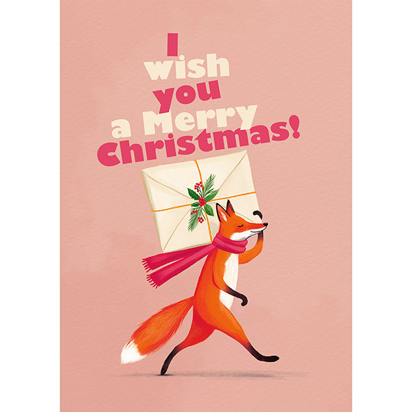 Grußkarte M I wish you a Merry Christmas / CONTIGO Fairtrade Onlineshop