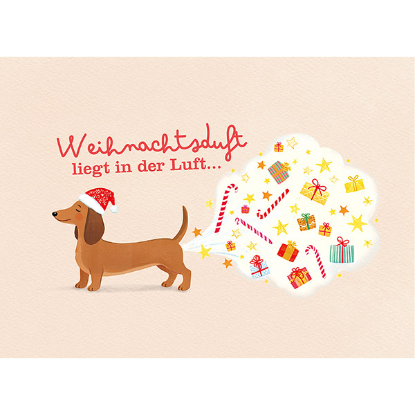 Postkarte Weihnachtsduft / CONTIGO Fairtrade Onlineshop