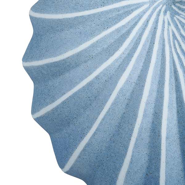 Vase PALM Sand blau gestreift, 16 cm, Keramik