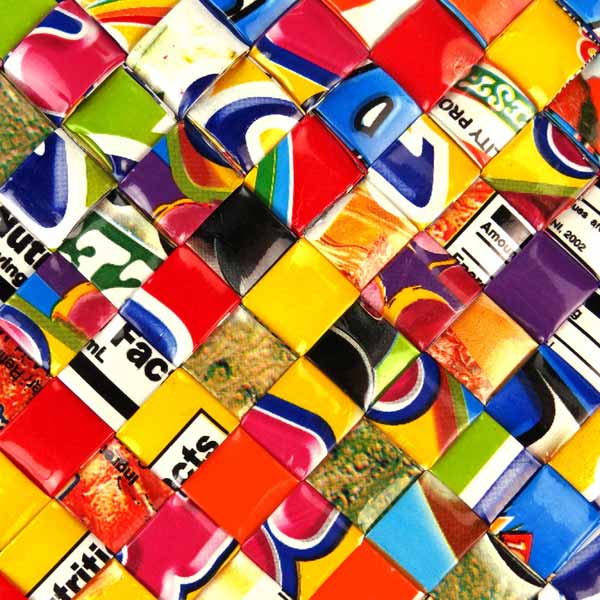 Saftpack UPCYCLING Etui WEAVE, bunt / CONTIGO Fairtrade Onlineshop