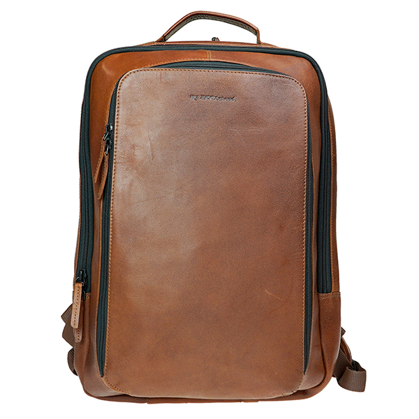 Rucksack SPORTY chestnut, Ziegenleder / CONTIGO Fairtrade Onlineshop