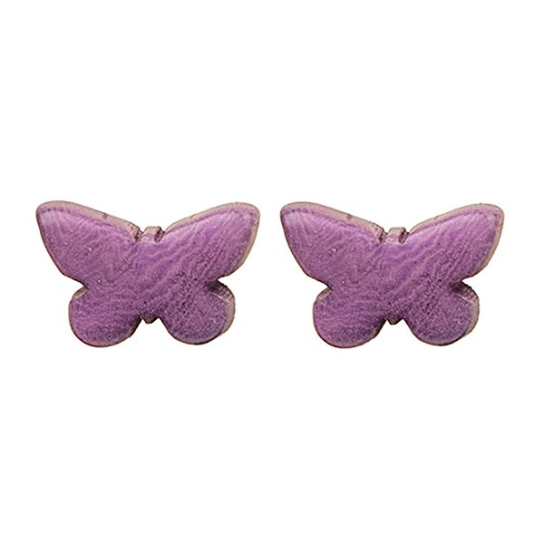 Ohrstecker SCHMETTERLING violett, Tagua