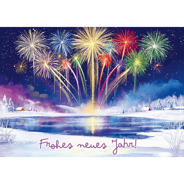 Grußkarte M Frohes neues Jahr / CONTIGO Fairtrade Onlineshop