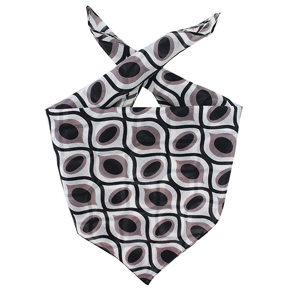 Bandana BLACK DOT, 55 x 55 cm, Bio-Baumwolle, handgemacht