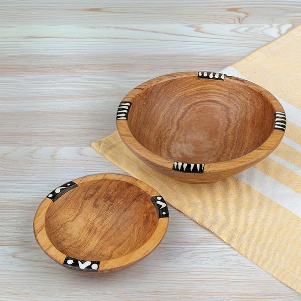 Schale 10cm BONE Snackschale, Olivenholz / CONTIGO Fairtrade Onlineshop