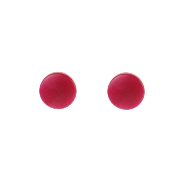 Ohrstecker confetto fuchsia, Tagua