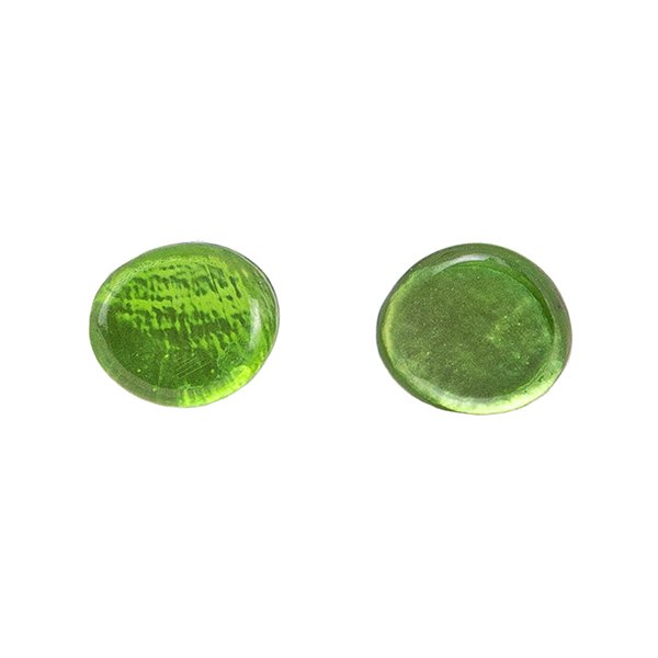 Ohrstecker mini oliv grün, Capiz