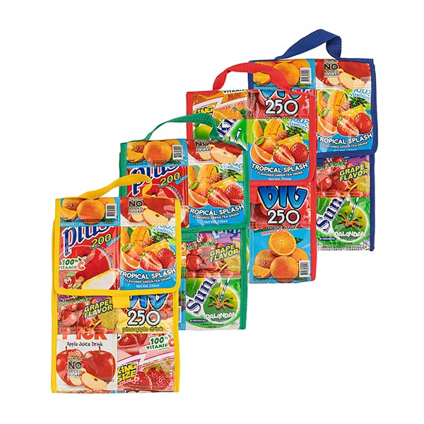Saftpack UPCYCLING Flaschenkühltasche, bunt / CONTIGO Fairtrade Onlineshop