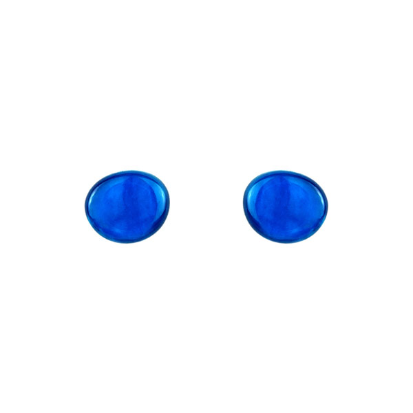Ohrstecker mini, saphirblau, Capiz