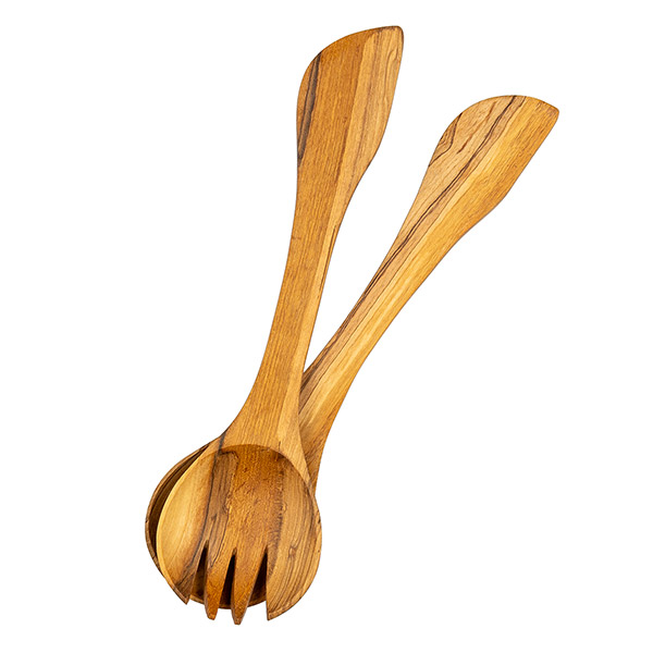 Salatbesteck 29cm Klassik, Olivenholz / CONTIGO Fairtrade Onlineshop
