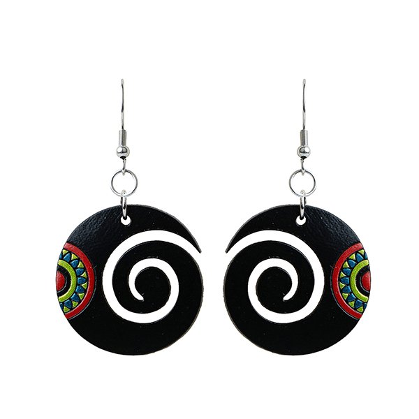 Ohrringe SPIRALE offen, Flaschenkürbis