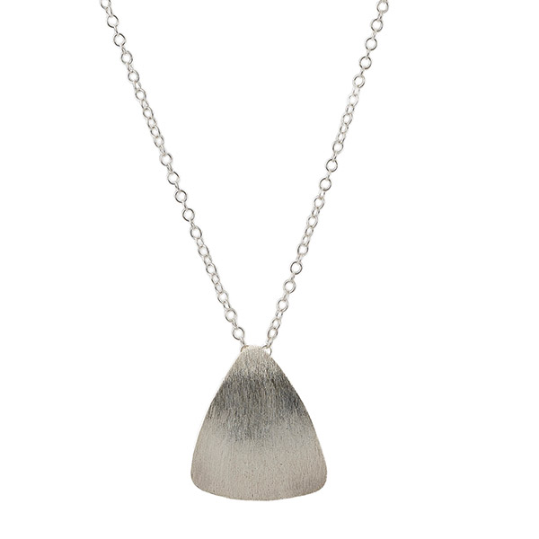 Halskette SILVER GOTAS mit gebürsteter Struktur, Silber / CONTIGO Fairtrade Onlineshop
