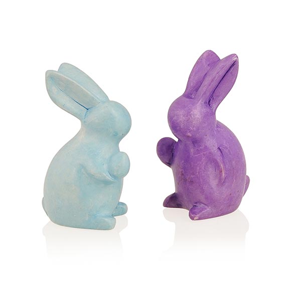 Osterhase MINNIE pastell 7cm (Stückpreis), Speckstein / CONTIGO Fairtrade Onlineshop