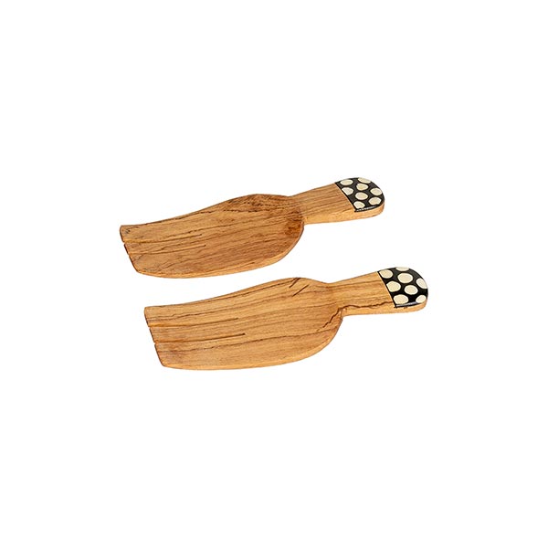 Salatbesteck Claws BONE, Olivenholz / CONTIGO Fairtrade Onlineshop