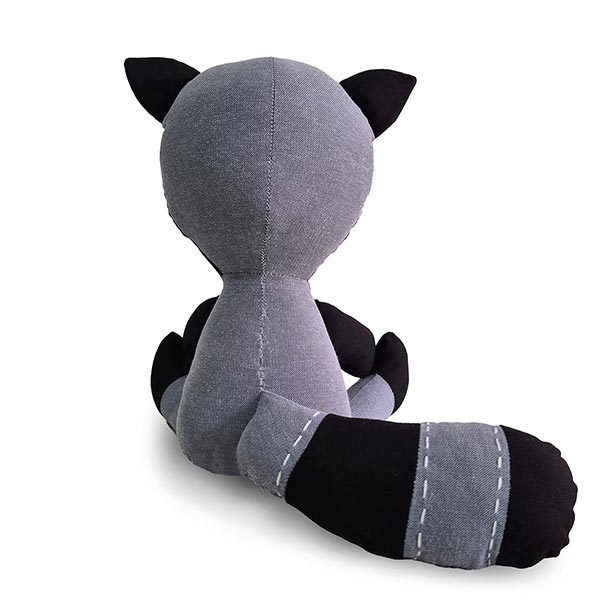 Stofftier Waschbär EMILIO, Baumwolle / CONTIGO Fairtrade Onlineshop