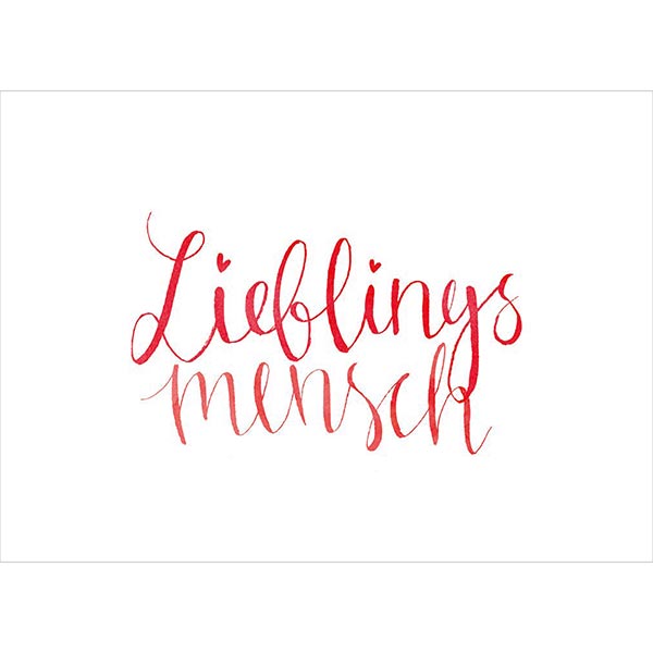 Postkarte Grafik, Lieblingsmesch Postkarte Grafik, Lieblingsmesch