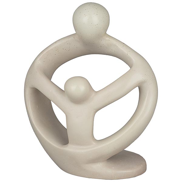 -37% Skulptur FÜRSORGE 20cm natur, Speckstein SONDERPREIS