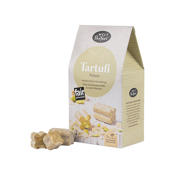 Tartufi Pistazie, Schokoladentrüffel 120g