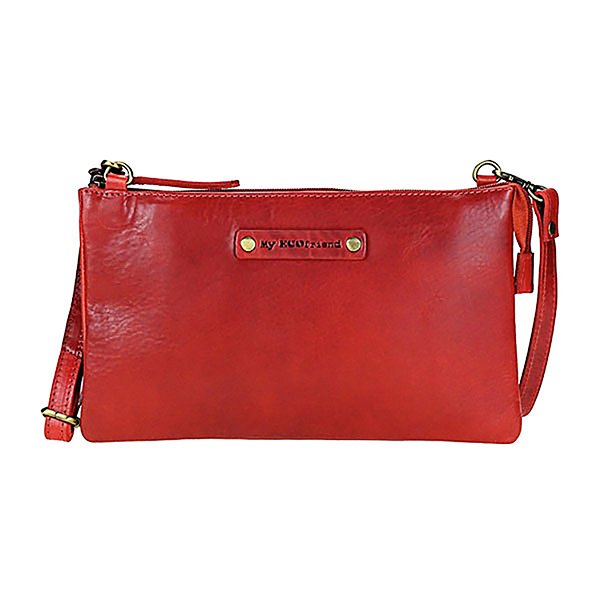 Abendtasche ELEGANT rot, Ziegenleder