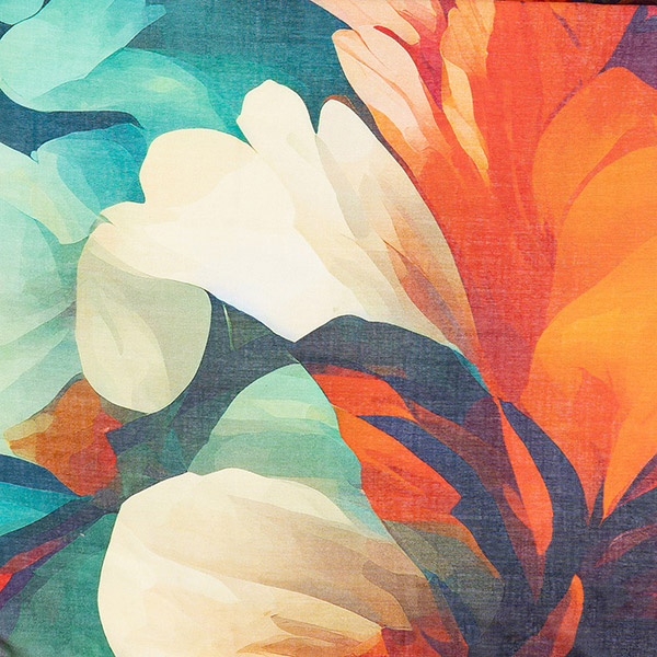 Schal 200x70, FLOWER BOUQUET pastell, Modal-Baumwolle / CONTIGO Fairtrade Onlineshop