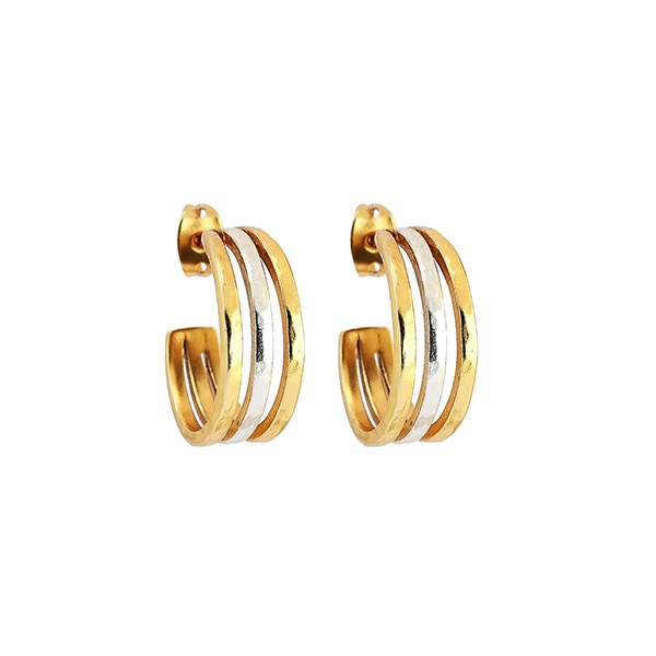 Creole BICOLOR, 22K vergoldet / CONTIGO Fairtrade Onlineshop