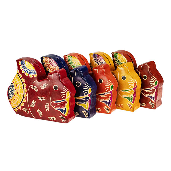 Spardose EICHHÖRNCHEN Ziegenleder / CONTIGO Fairtrade Onlineshop