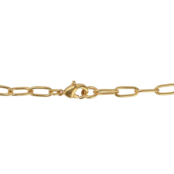 Halskette STATEMENT Steinchen bunt, 22K vergoldet / CONTIGO Fairtrade Onlineshop