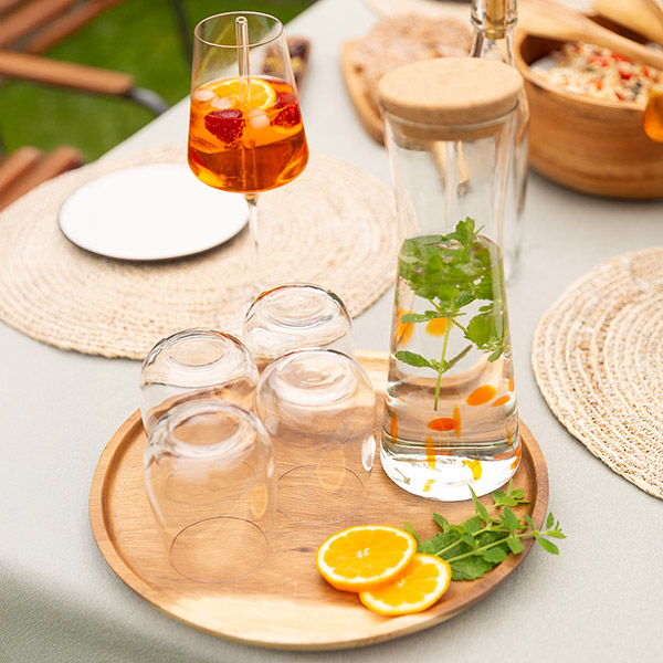 Teller RUSTIC 25cm, Acaciaholz / CONTIGO Fairtrade Onlineshop
