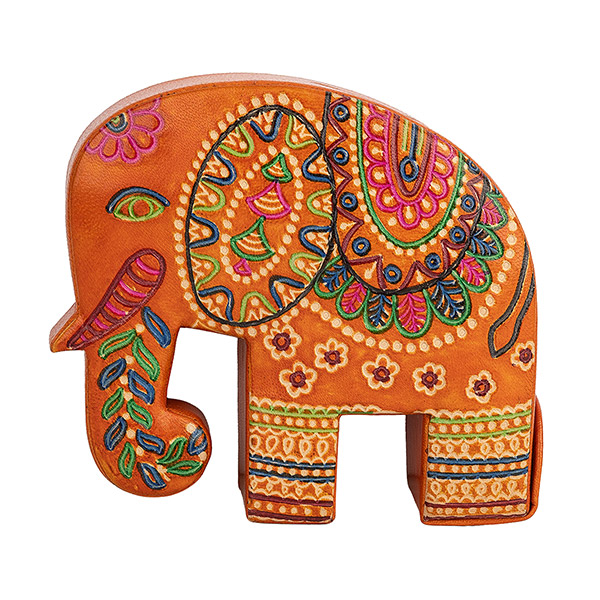 Spardose Elefant ANNA, Ziegenleder / CONTIGO Fairtrade Onlineshop