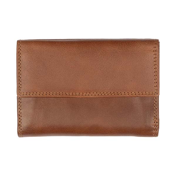 Börse LUXUS 9x13cm vintage braun RFID-secure, Rindsleder / CONTIGO Fairtrade Onlineshop