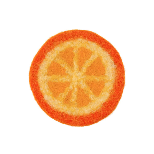 Glasuntersetzer ORANGE, Wollfilz / CONTIGO Fairtrade Onlineshop