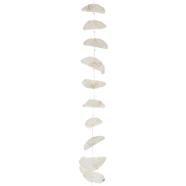 Dekostrang MUSCHEL roh natur, Capiz / CONTIGO Fairtrade Onlineshop
