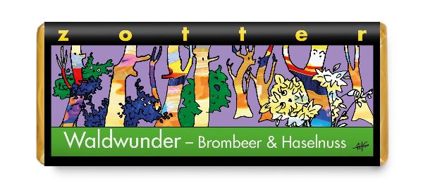 Zotter Waldwunder- Brombeer & Haselnuss 70g BIO