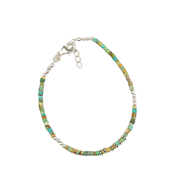 Armband FILIGRAN Türkis- und Silberperlen / CONTIGO Fairtrade Onlineshop