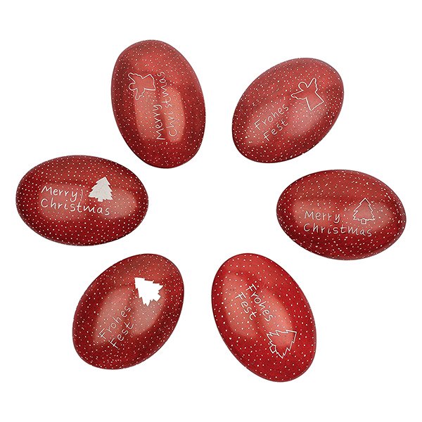 Handschmeichler Christmas rot (Stückpreis), Speckstein Handschmeichler Christmas rot (Stückpreis), Speckstein
