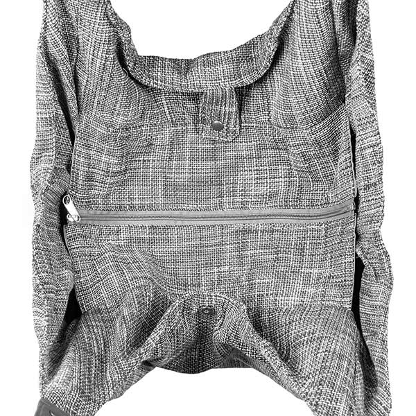 Tasche HOBOBAG lilac tweed, lila-schwarz, Wollmix / CONTIGO Fairtrade Onlineshop