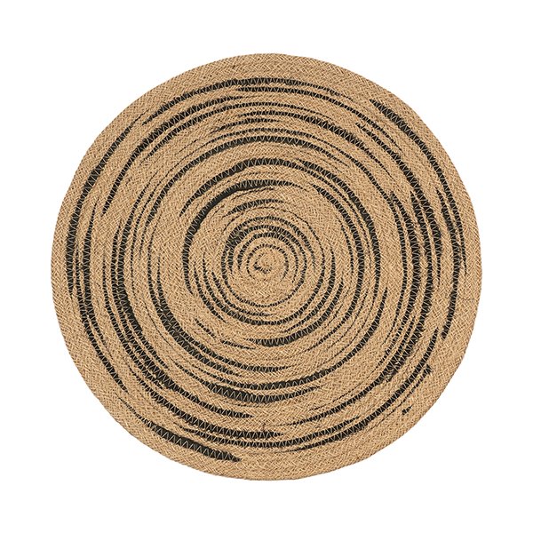 Tischset 38cm BLACK CURVES, Jute