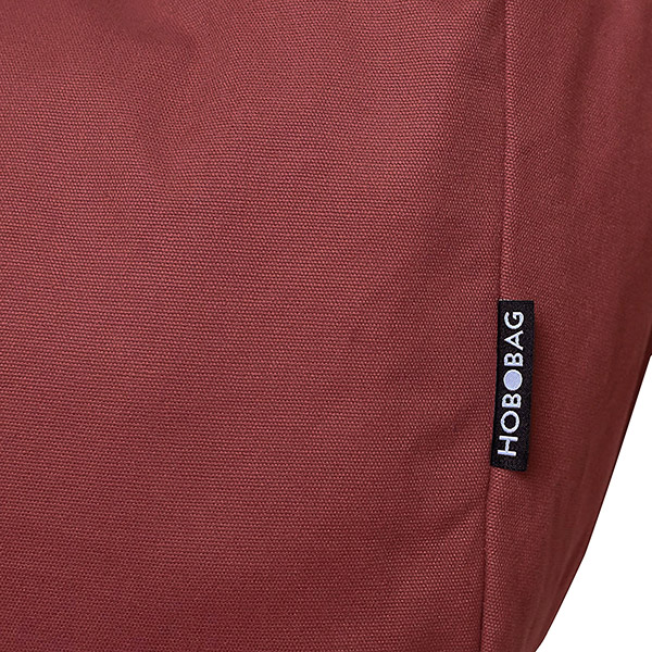 Tasche HOBOBAG, UNI, siena-rot, Baumwollcanvas / CONTIGO Fairtrade Onlineshop
