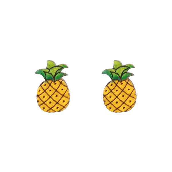 Ohrstecker ANANAS, Flaschenkürbis