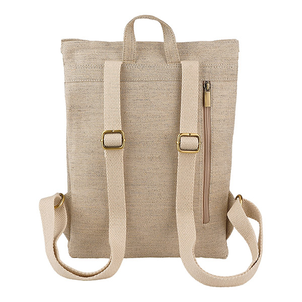 Rucksack FOLD Hanf-Canvas, natur / CONTIGO Fairtrade Onlineshop