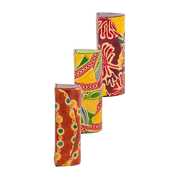 Lippenstift-Etui mit Spiegel SIMRAN, Ziegenleder / CONTIGO Fairtrade Onlineshop