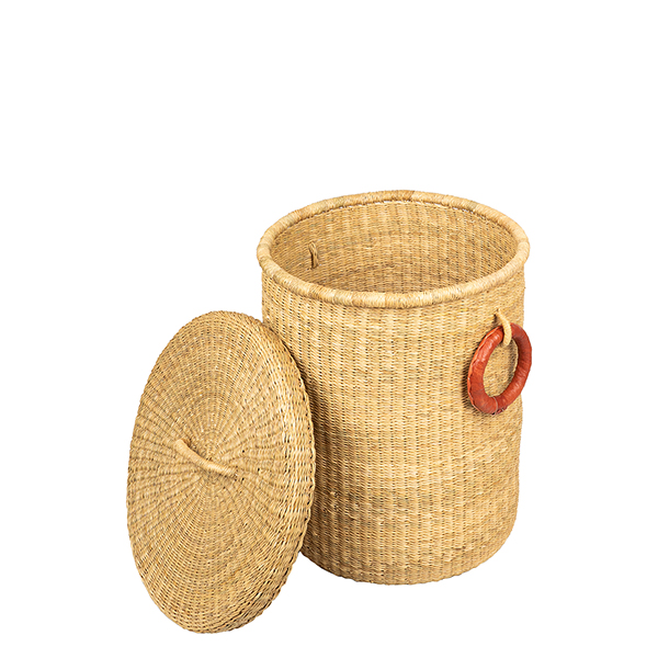 Bolga Wäschekorb 44cm NATURE, Steppengras / CONTIGO Fairtrade Onlineshop