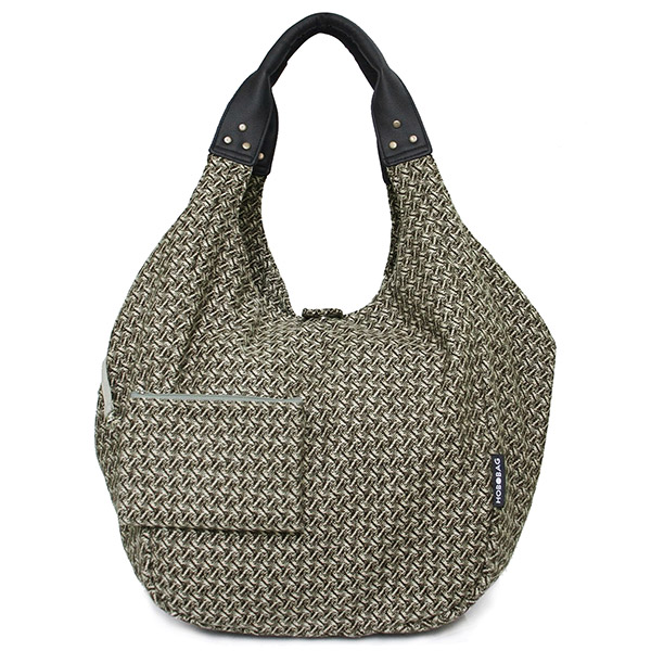 Tasche HOBOBAG SHEFFIELD, braun-natur Tweed, Wollmix / CONTIGO Fairtrade Onlineshop