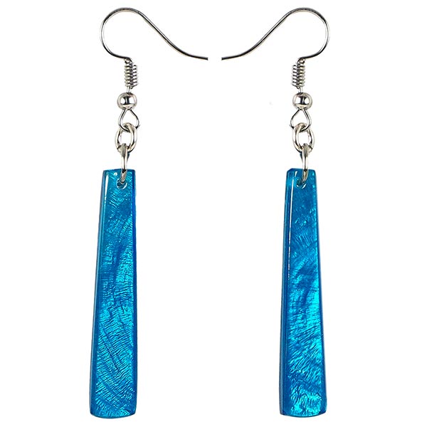 Ohrringe STICKS blau, Capiz