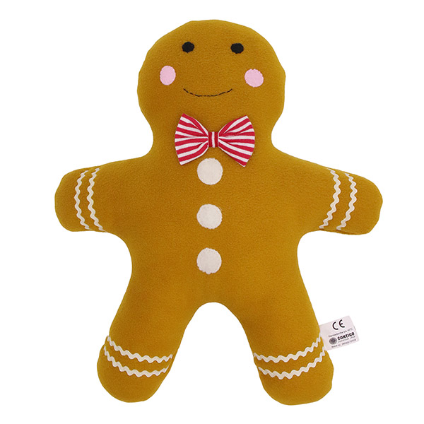 Dekokissen Lebkuchenmann, Fleece / CONTIGO Fairtrade Onlineshop