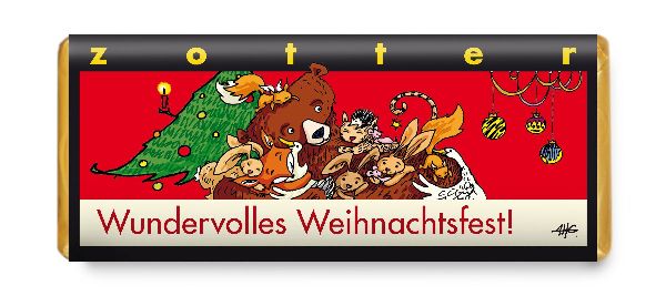 Zotter - Wundervolles Weihnachtsfest 70g BIO / CONTIGO Fairtrade Onlineshop