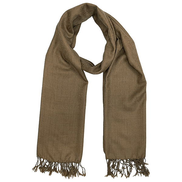 Schal PAISLEY violett-blau-curry, 190x54cm, Seide