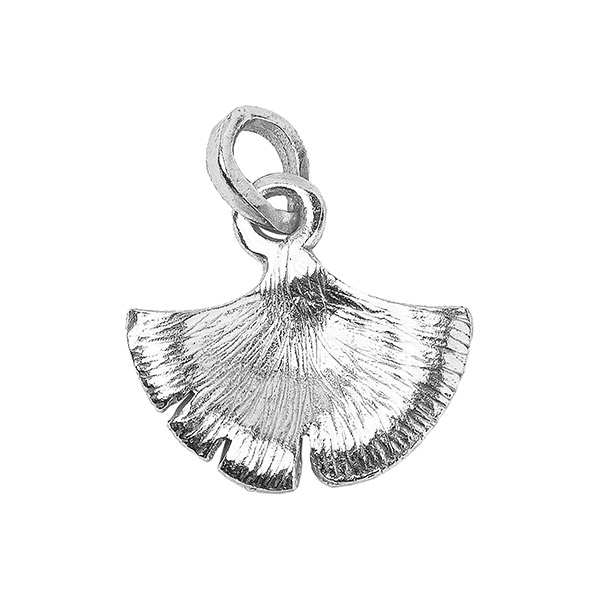 Anhänger Ginkgo, Mix&Match, versilbert / CONTIGO Fairtrade Onlineshop