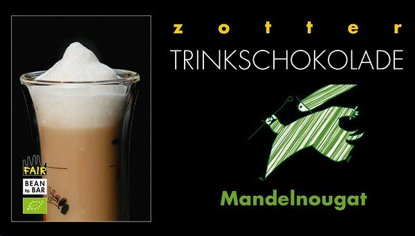 Zotter Trinkschoko Mandel Nougat 5x22g BIO