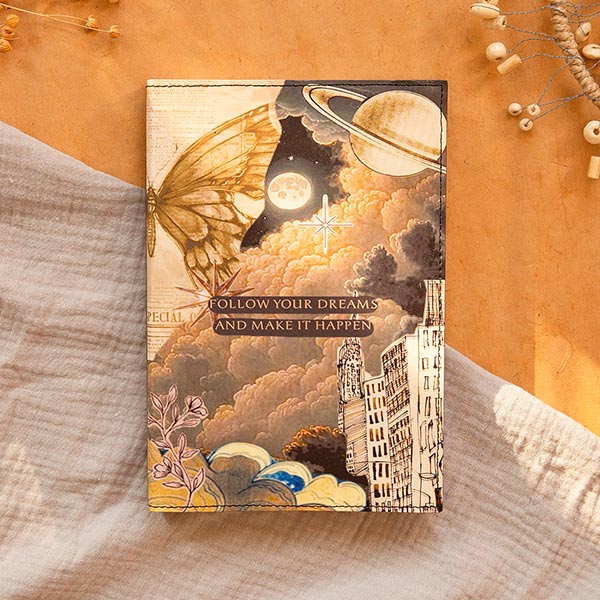Notizbuch M DREAMS, Recyclingleder, nachfüllbar / CONTIGO Fairtrade Onlineshop